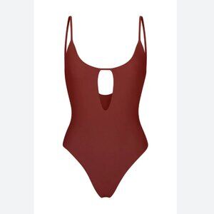 ANEMOS Keyhole One-Piece Color: Umber - NEW
